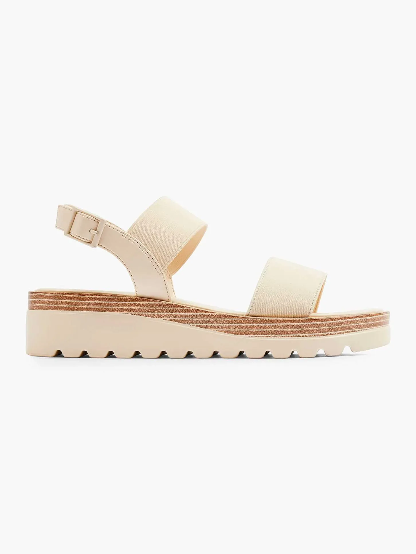 Sale Creme Platform Sandaal Dames Sandalen