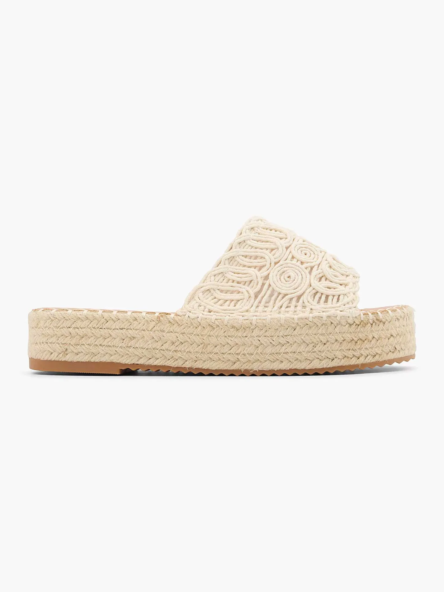 Hot Creme Platform Slipper Dames Slippers