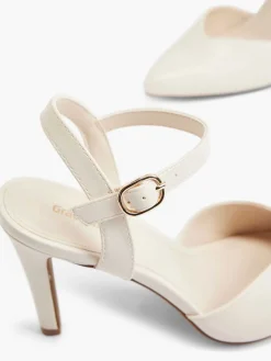Online Creme Pump Dames Hoge Hakken