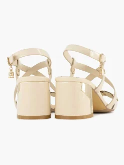 Clearance Creme Sandalette Dames Sandalen