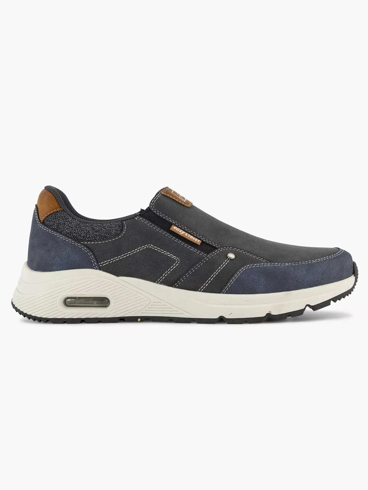 Hot Donkerblauwe Comfort Instapper Heren Geklede Schoenen
