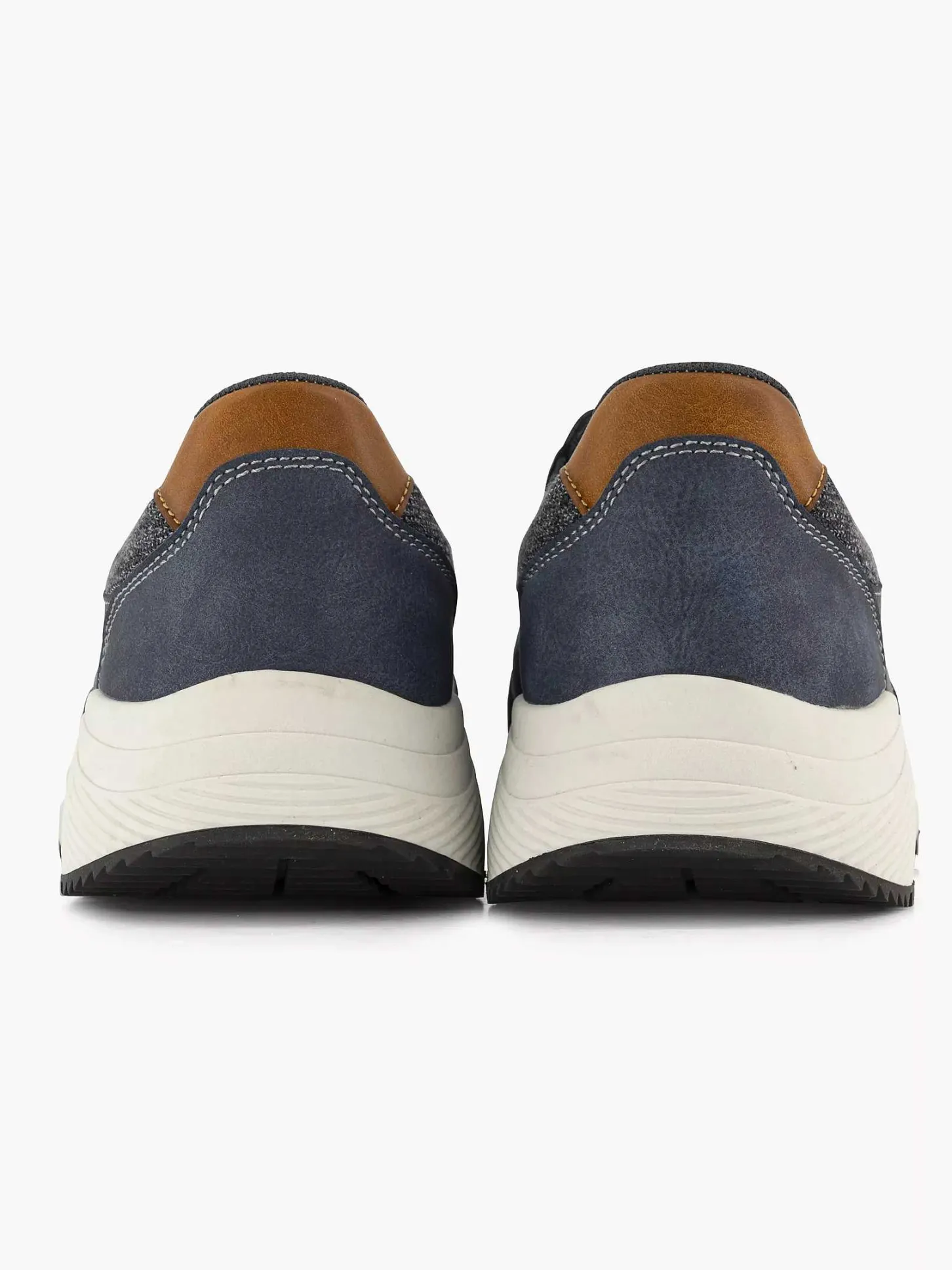 Hot Donkerblauwe Comfort Instapper Heren Geklede Schoenen