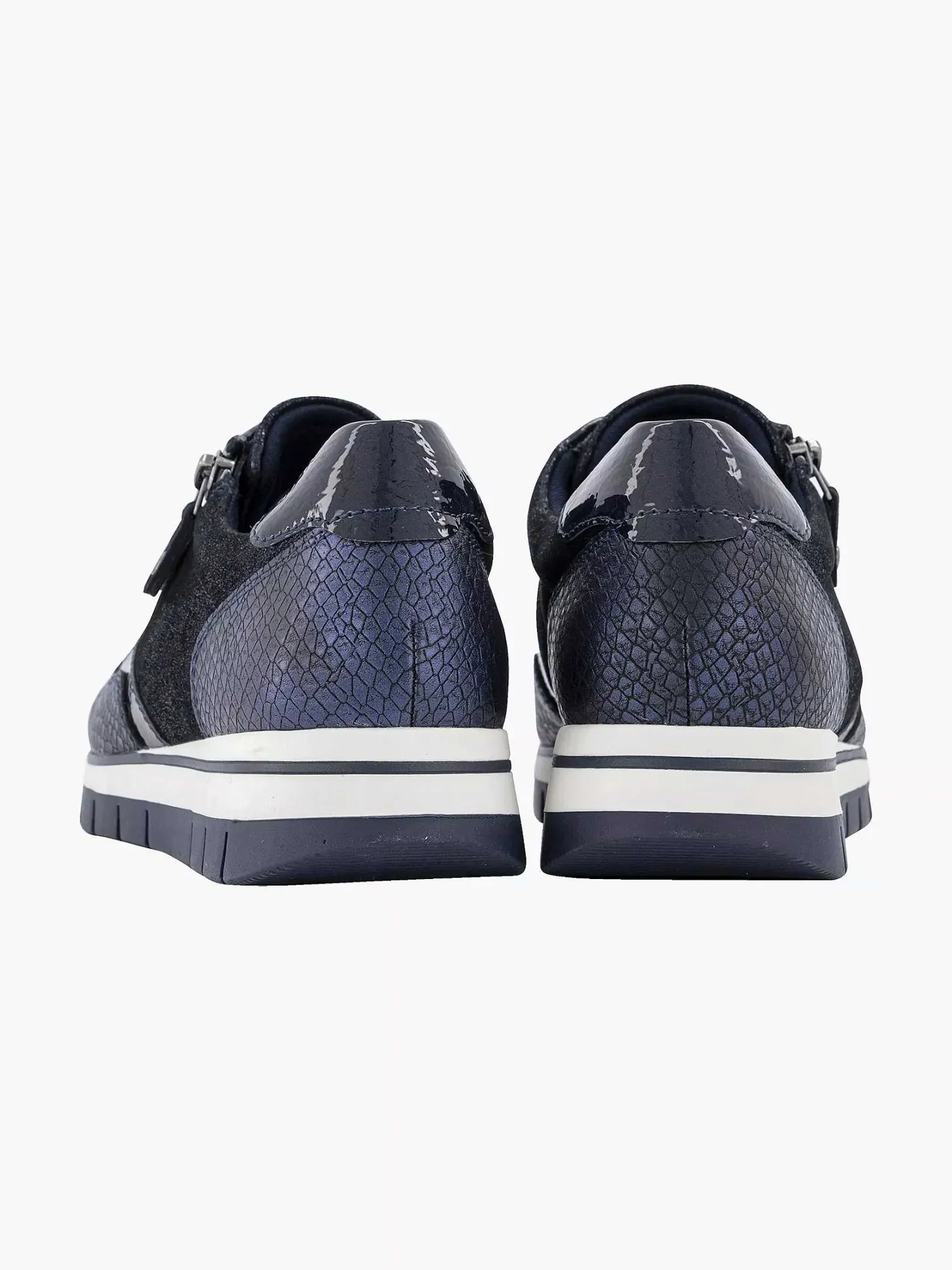 Online Donkerblauwe Comfort Sneaker Croco Dames Comfort Schoenen