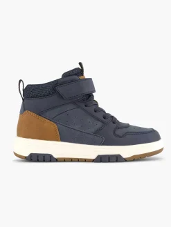 Sale Donkerblauwe Hoge Sneaker Kinderen Jongensschoenen