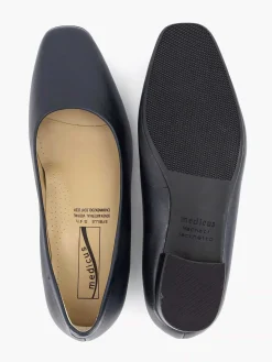 Clearance Donkerblauwe Leren Comfort Pump Dames Comfort Schoenen