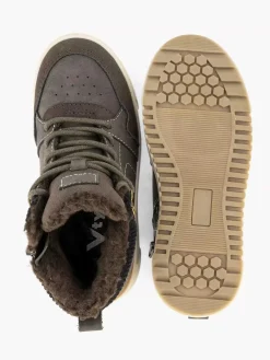 Clearance Donkerbruine Hoge Sneaker Kinderen Jongensschoenen
