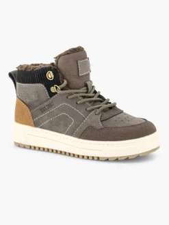 Clearance Donkerbruine Hoge Sneaker Kinderen Jongensschoenen