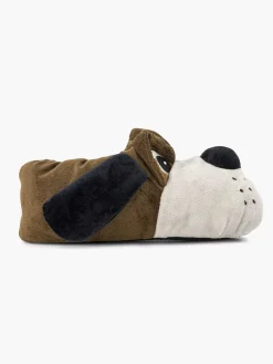 Hot Donkerbruine Pantoffel Hond Kinderen Jongensschoenen