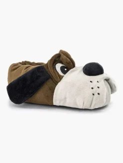 Hot Donkerbruine Pantoffel Hond Kinderen Jongensschoenen