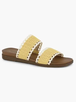 Outlet Gele Slipper Dames Slippers
