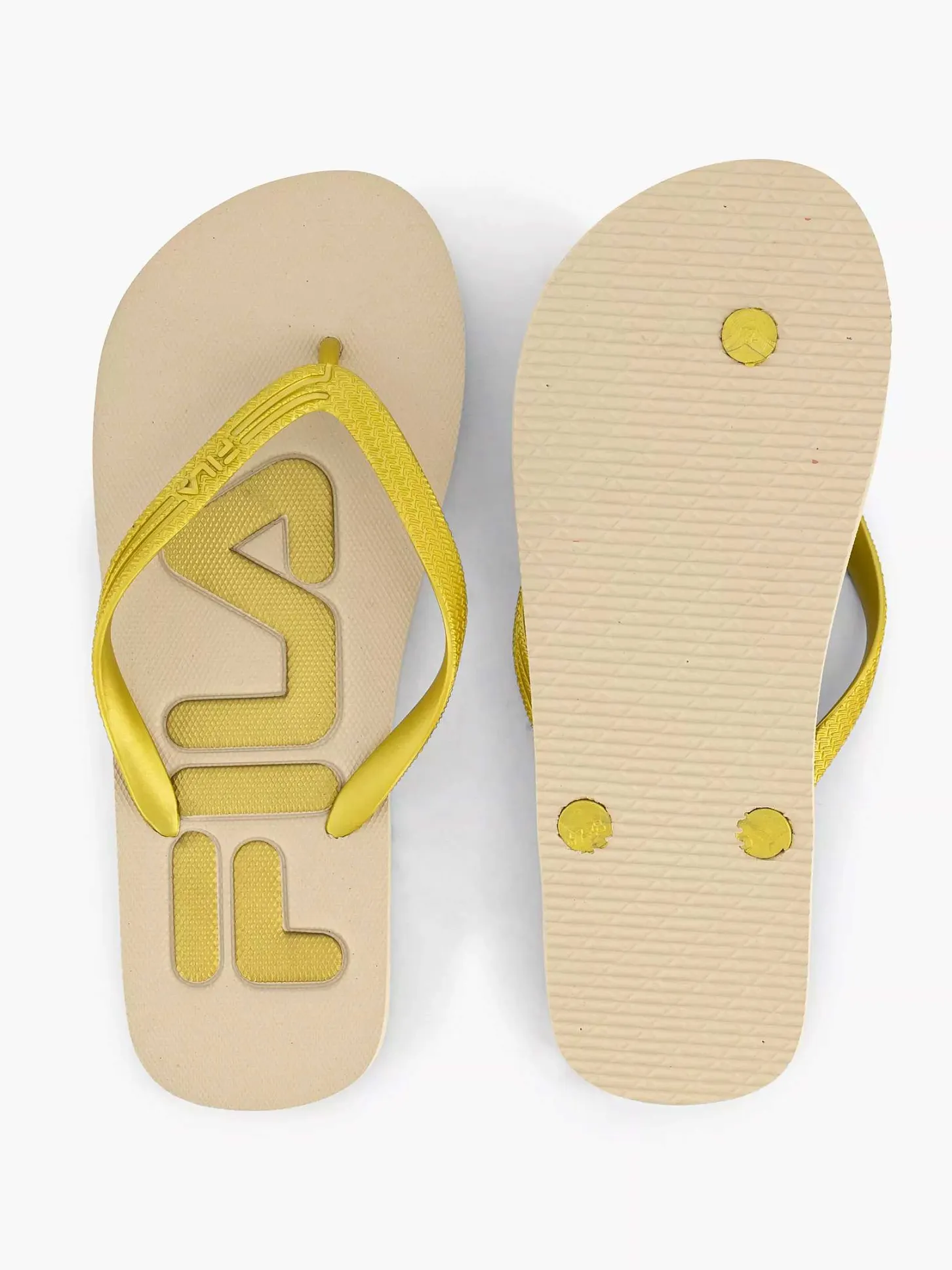 Gele Teenslipper Dames Sandalen