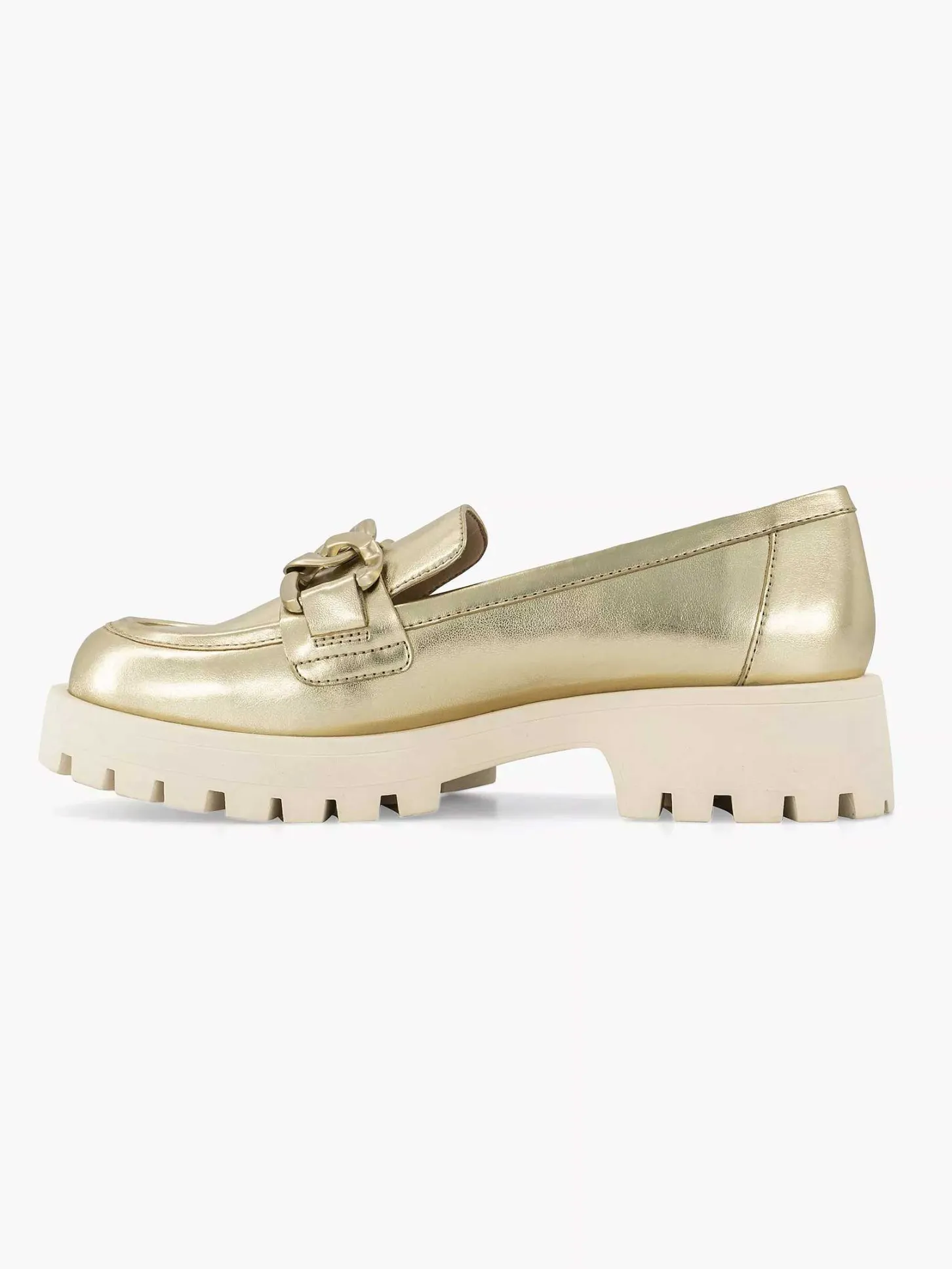 Best Gouden Chunky Loafer Dames Instappers