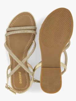 New Gouden Sandaal Dames Sandalen