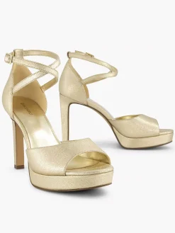 Outlet Gouden Sandalette Dames Pumps
