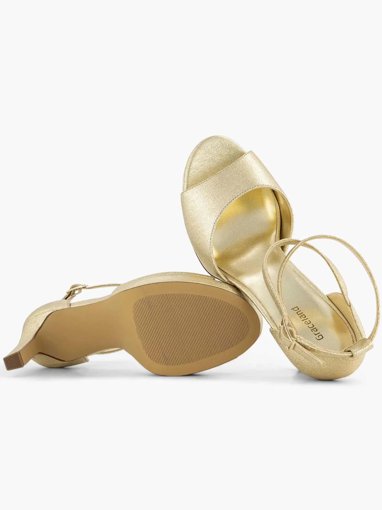 Outlet Gouden Sandalette Dames Pumps