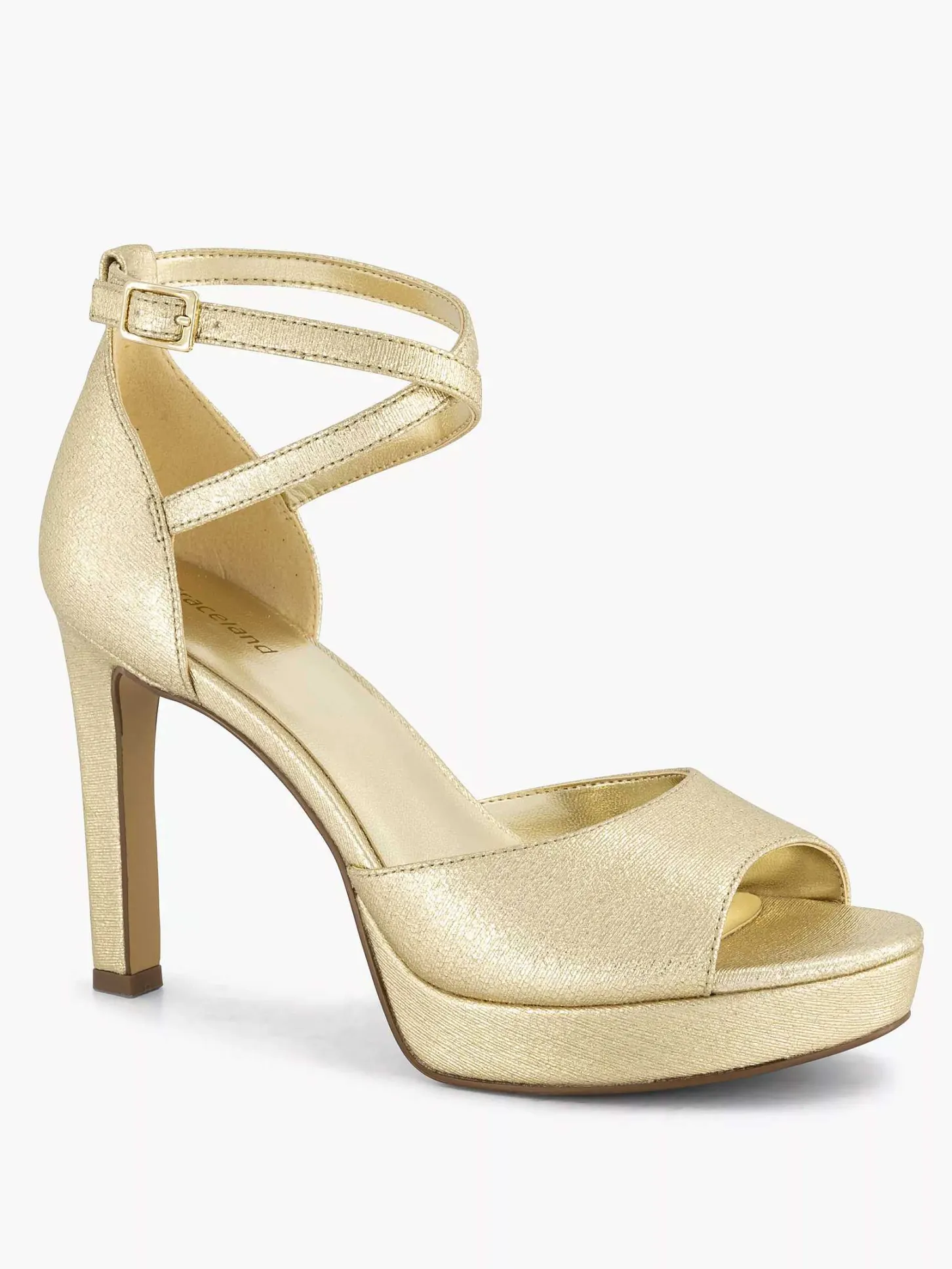 Outlet Gouden Sandalette Dames Pumps