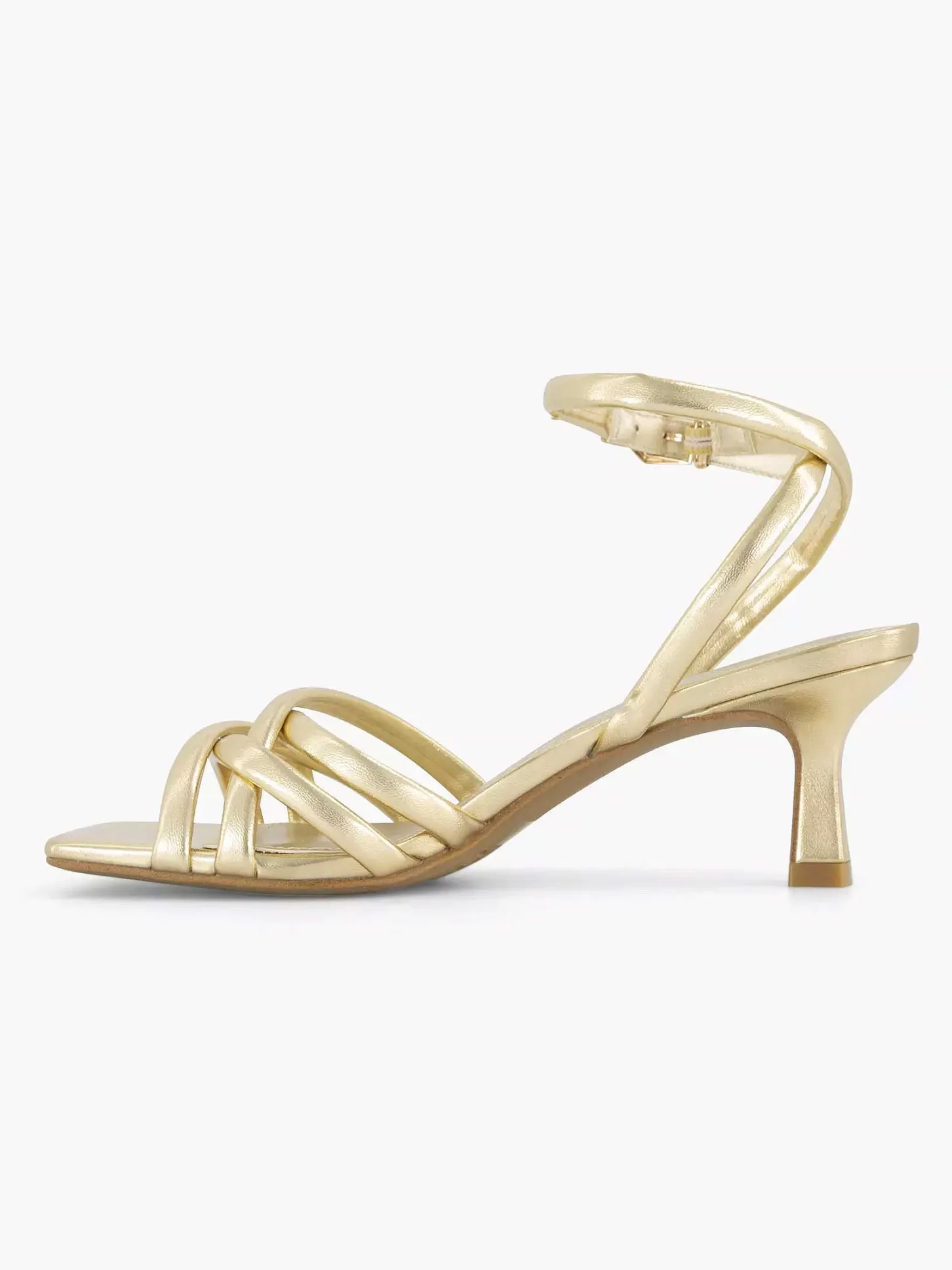 Gouden Sandalette Dames Sandalen