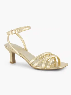 Gouden Sandalette Dames Sandalen