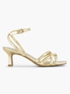 Gouden Sandalette Dames Sandalen