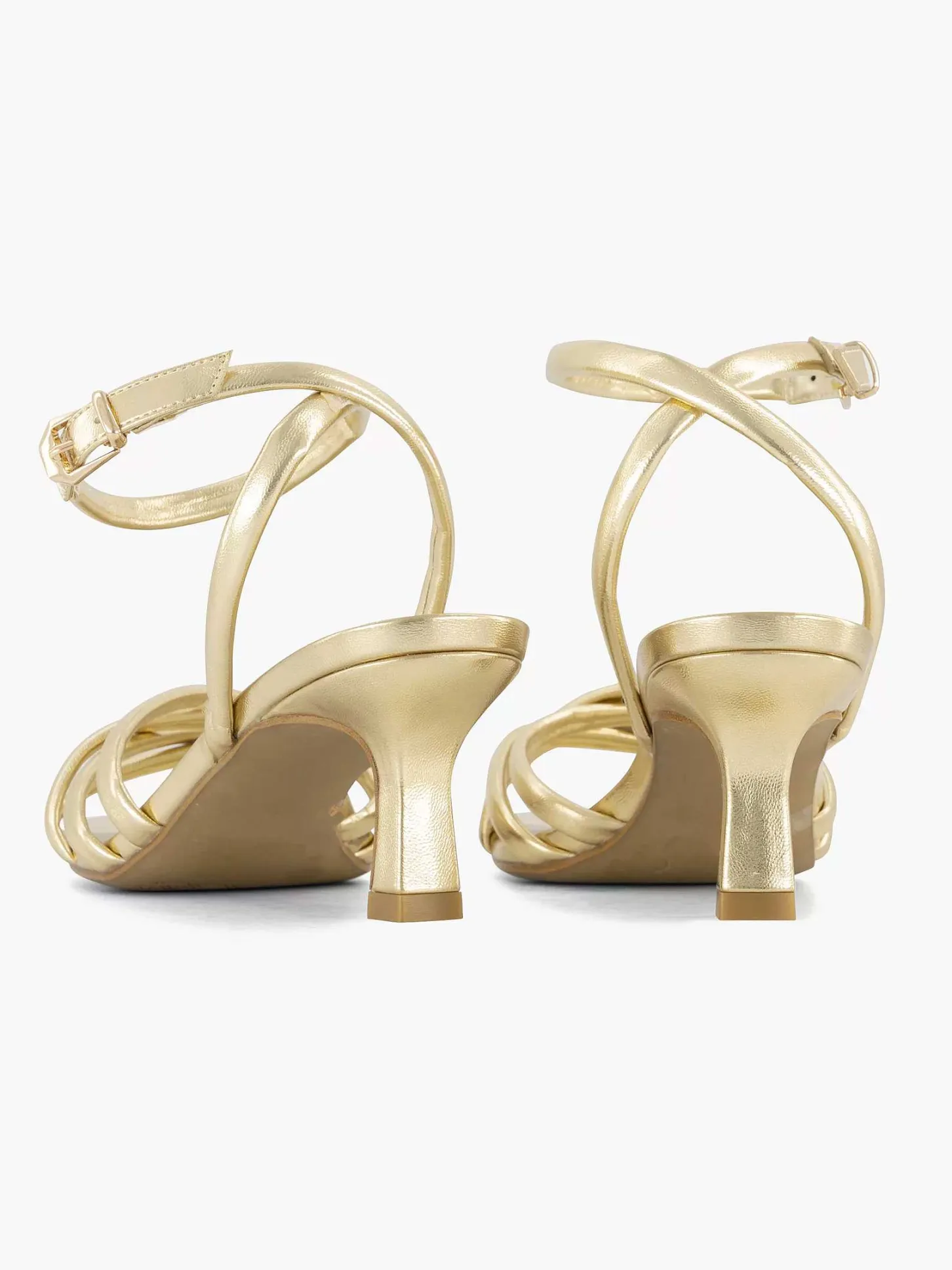 Gouden Sandalette Dames Sandalen