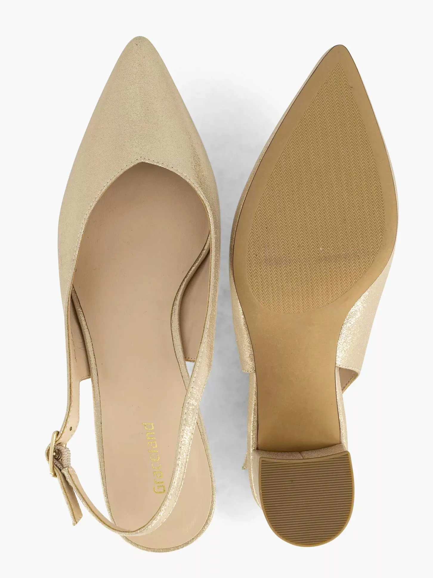 New Gouden Slingback Dames Pumps