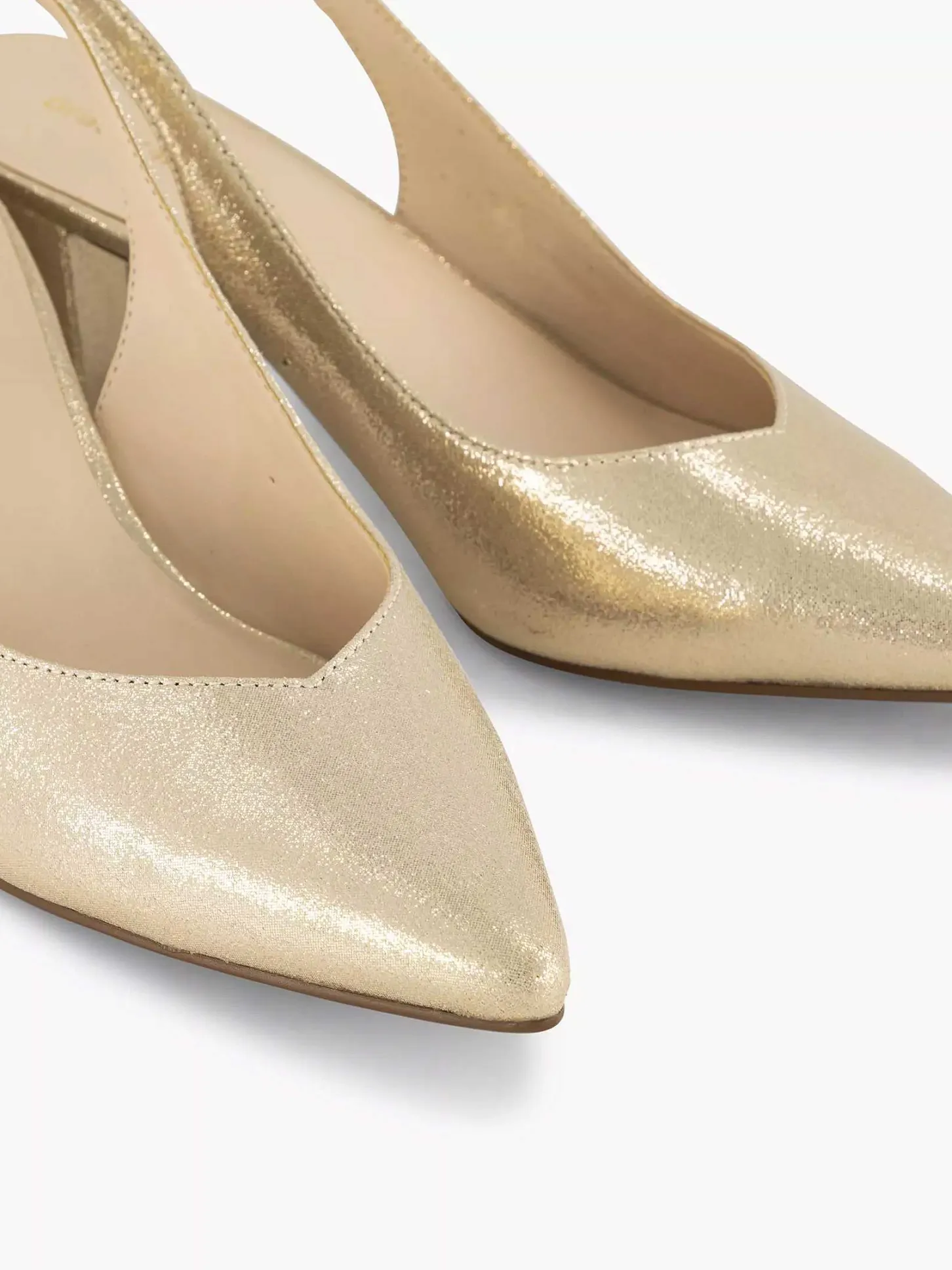 New Gouden Slingback Dames Pumps