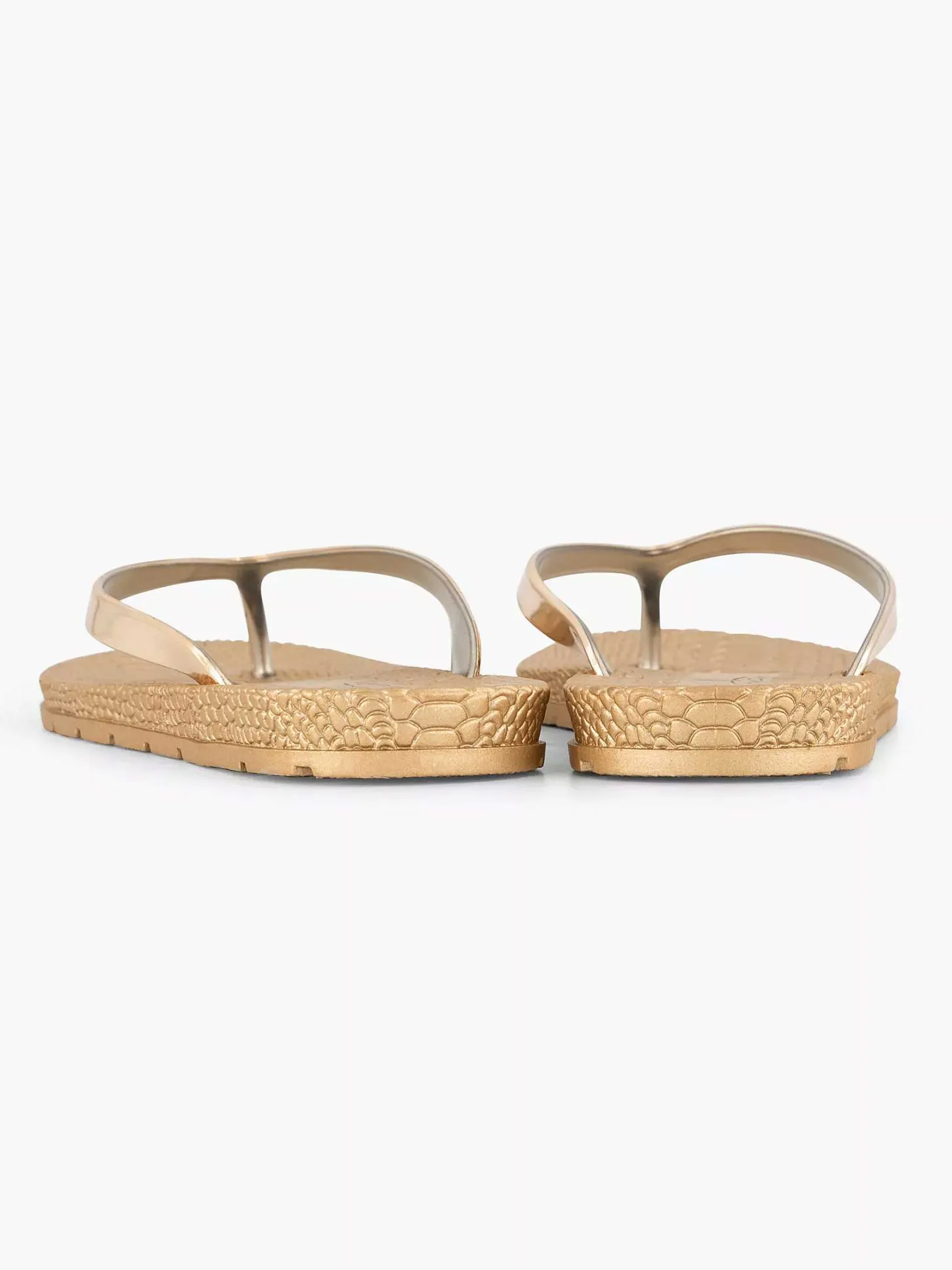 Discount Gouden Teenslipper Dames Slippers