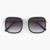 Gouden Vierkante Zonnebril Dames Online Exclusive Accessoires