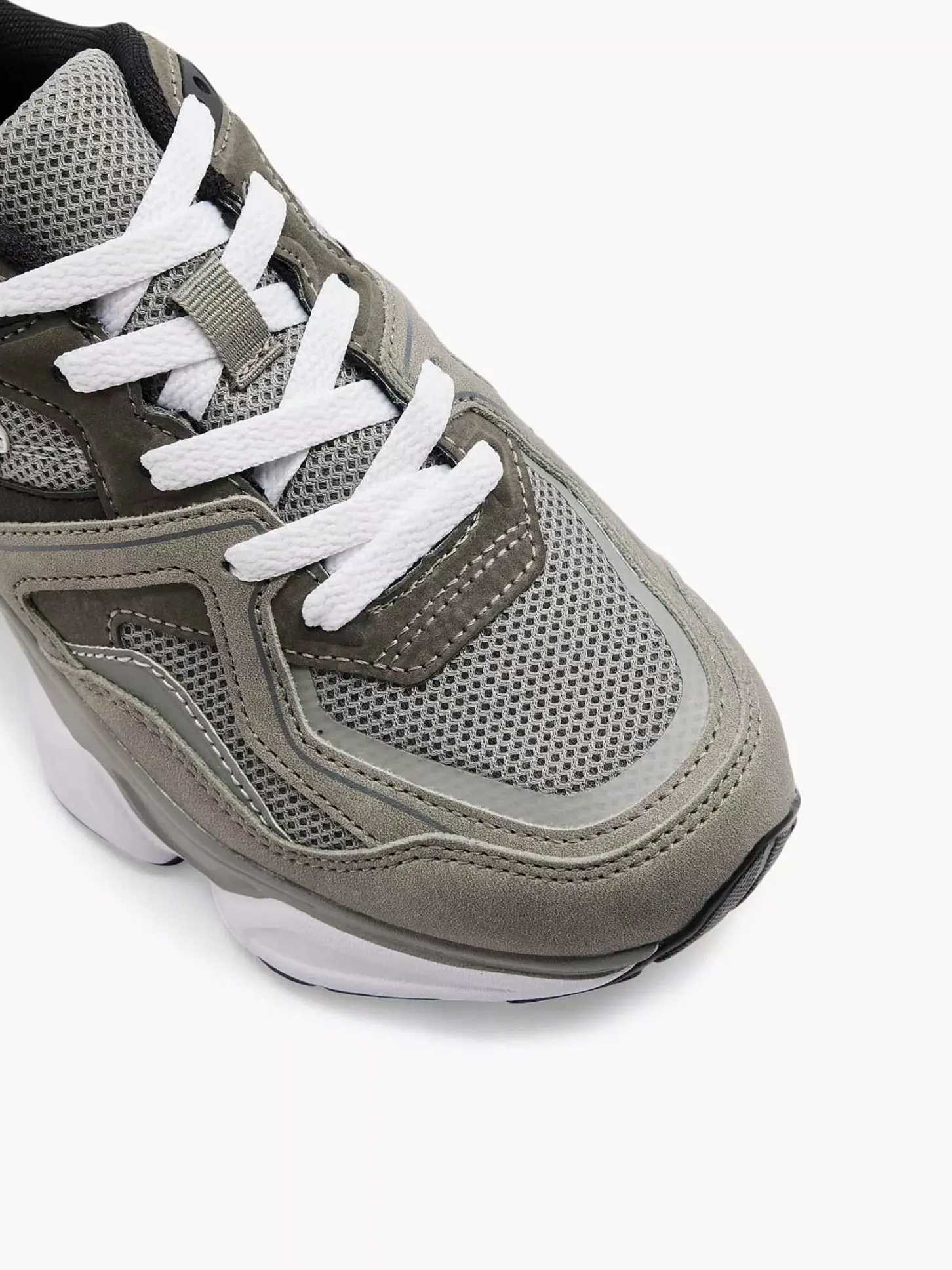 Outlet Grijze Chunky Sneaker Dames Sneakers