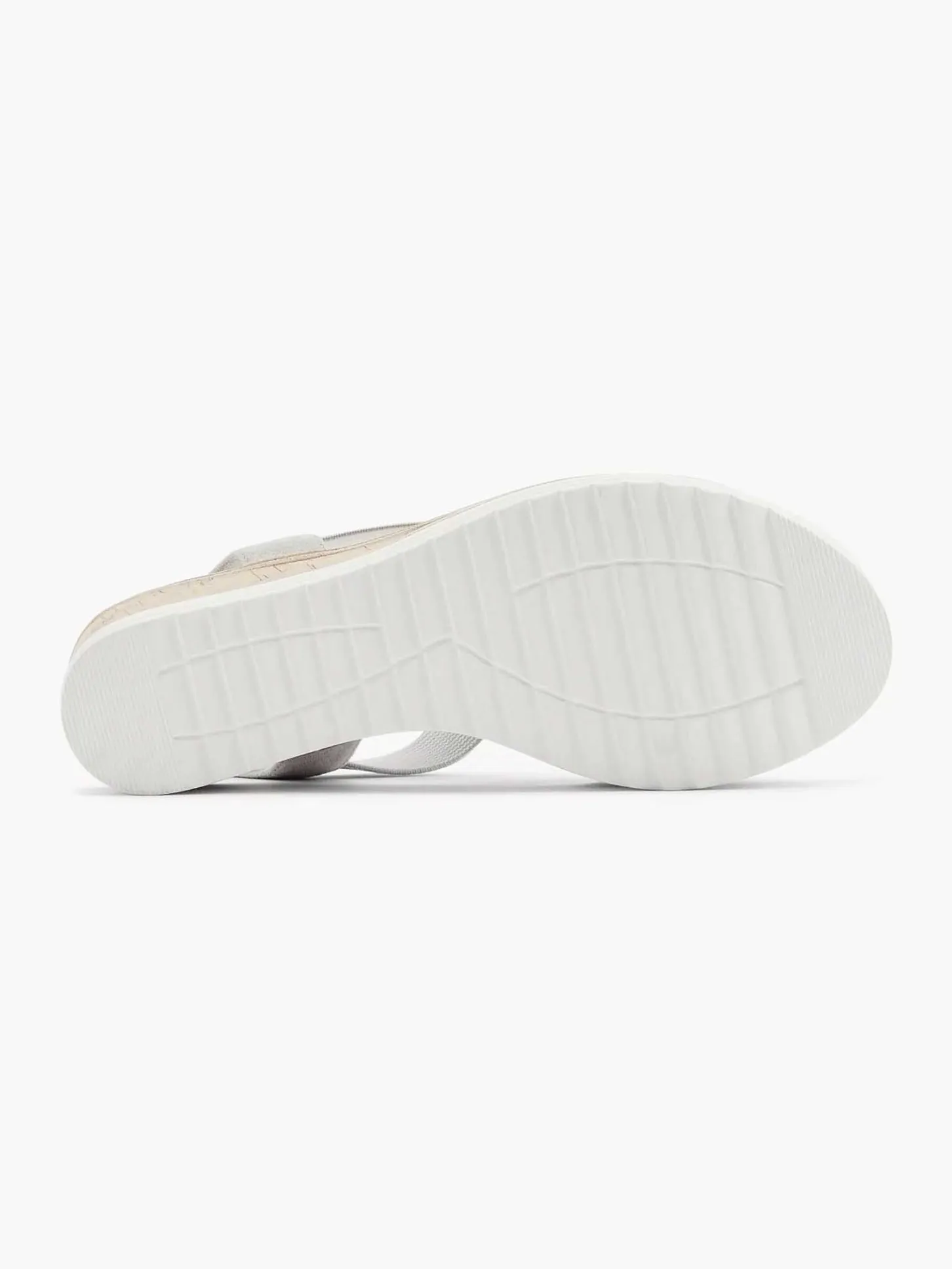 Discount Grijze Comfort Sandalette Sleehak Dames Comfort Schoenen