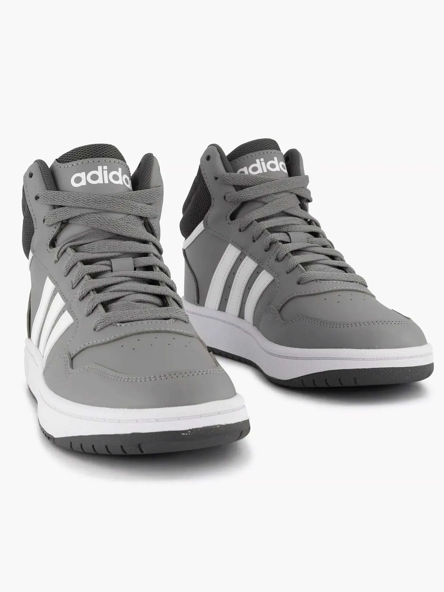 Outlet Grijze Hoops Mid 3.0 K Kinderen Jongensschoenen