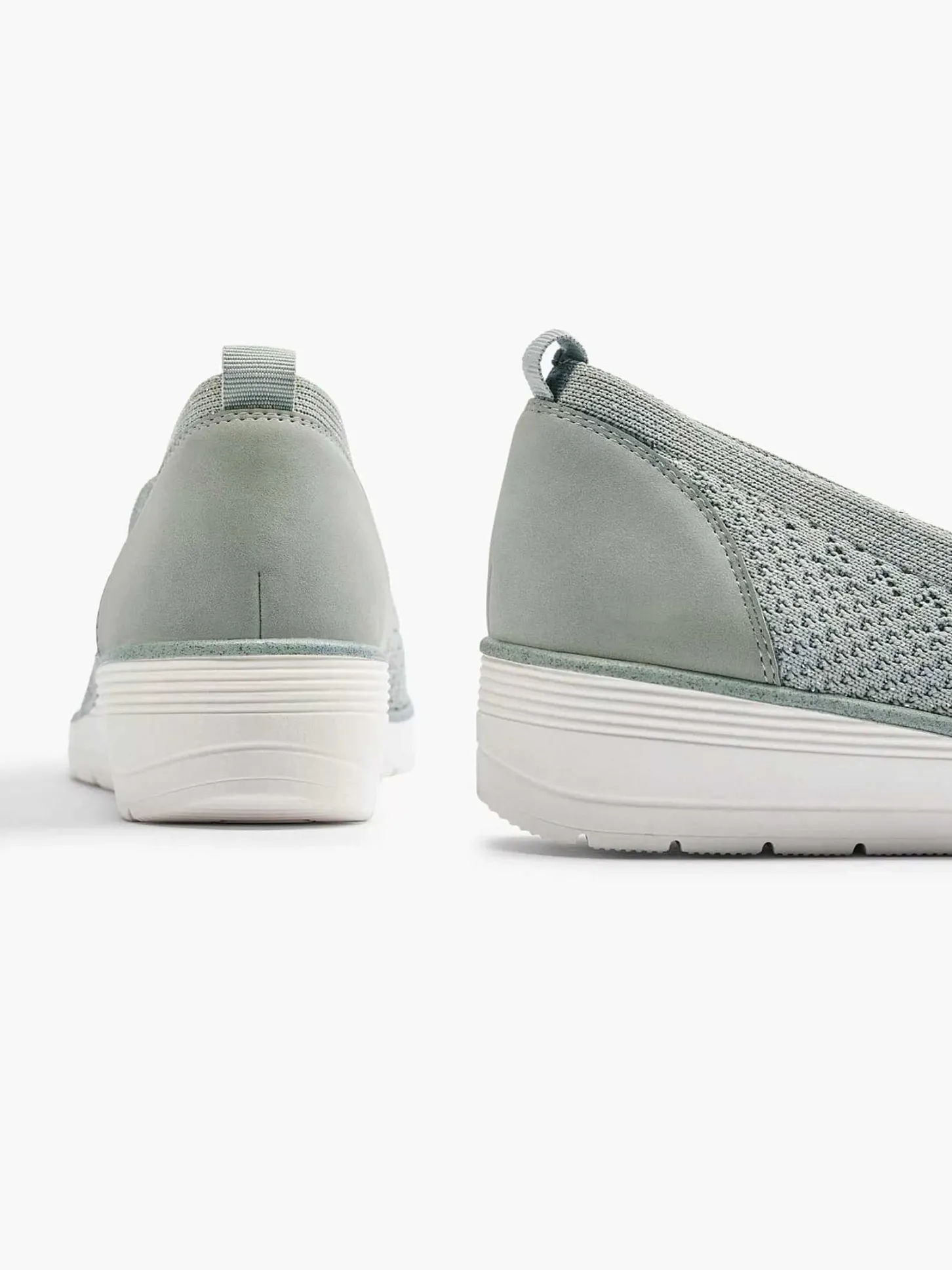 Hot Grijze Instapper Sleehak Dames Comfort Schoenen