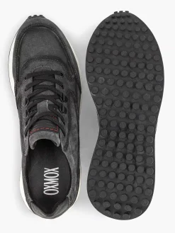 Outlet Grijze Leren Sneaker Heren Sneakers