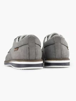 Outlet Grijze Veterschoen Heren Geklede Schoenen
