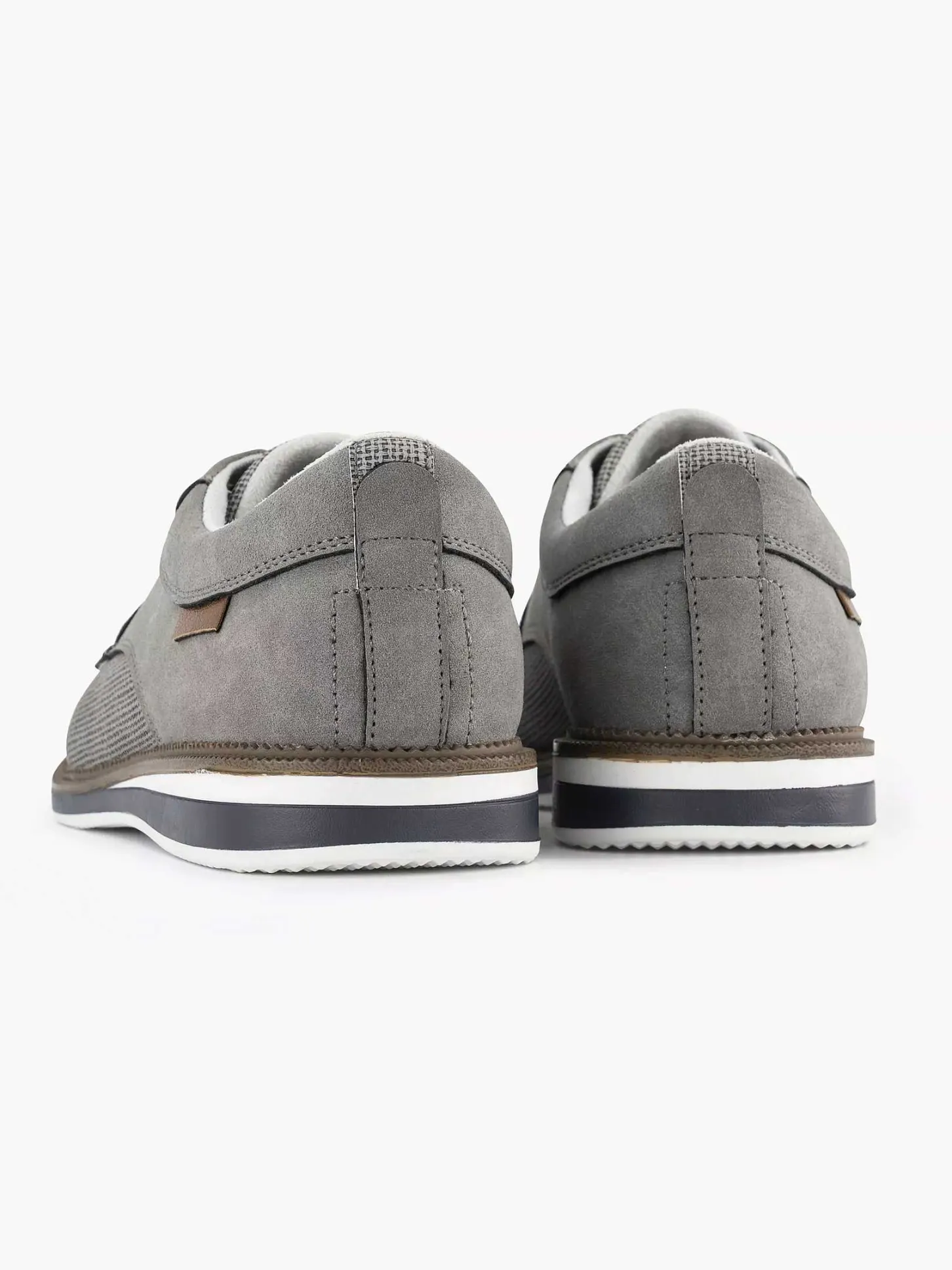 Outlet Grijze Veterschoen Heren Geklede Schoenen