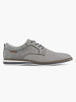 Outlet Grijze Veterschoen Heren Geklede Schoenen