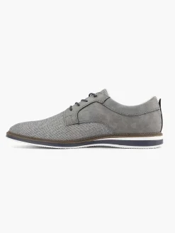 Outlet Grijze Veterschoen Heren Geklede Schoenen
