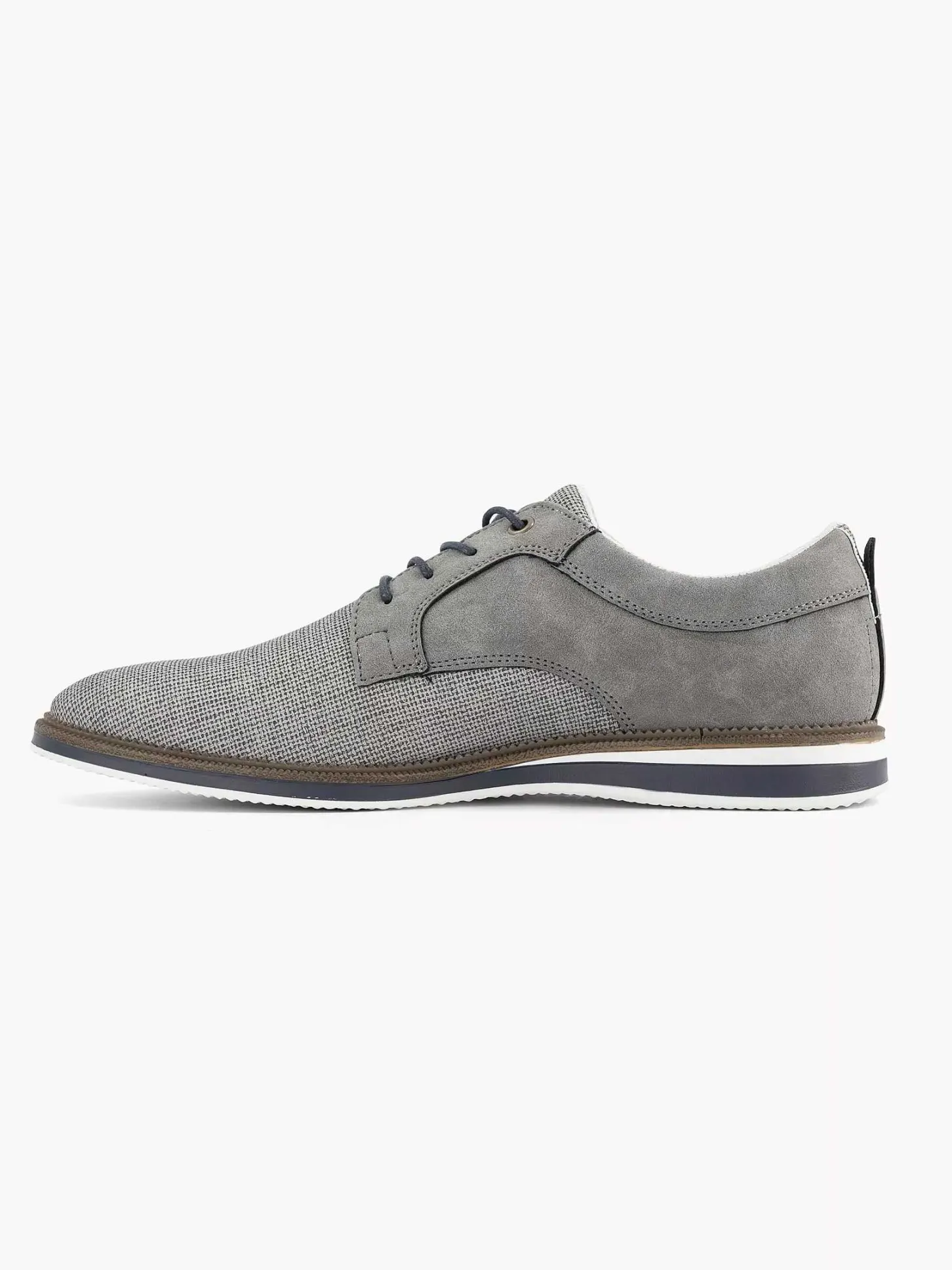 Outlet Grijze Veterschoen Heren Geklede Schoenen