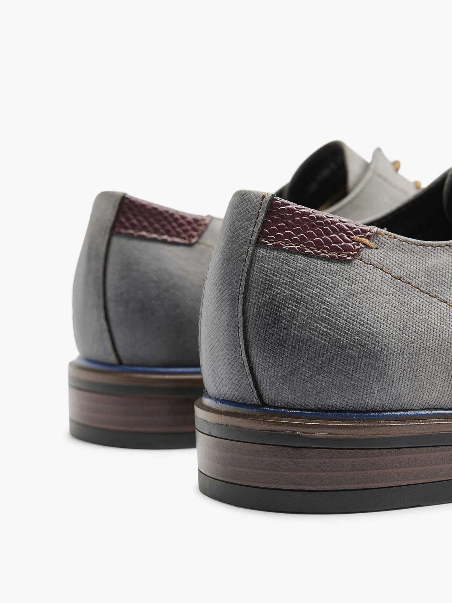Discount Grijze Veterschoen Heren Geklede Schoenen
