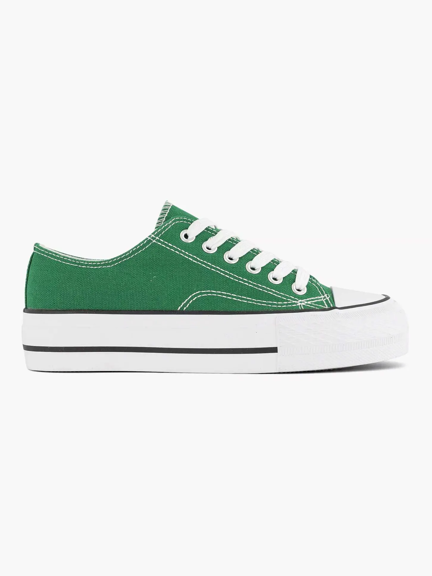 Sale Groene Canvas Sneaker Dames Sneakers
