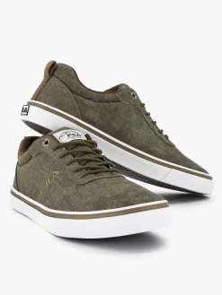 Discount Groene Canvas Sneaker Heren Sneakers