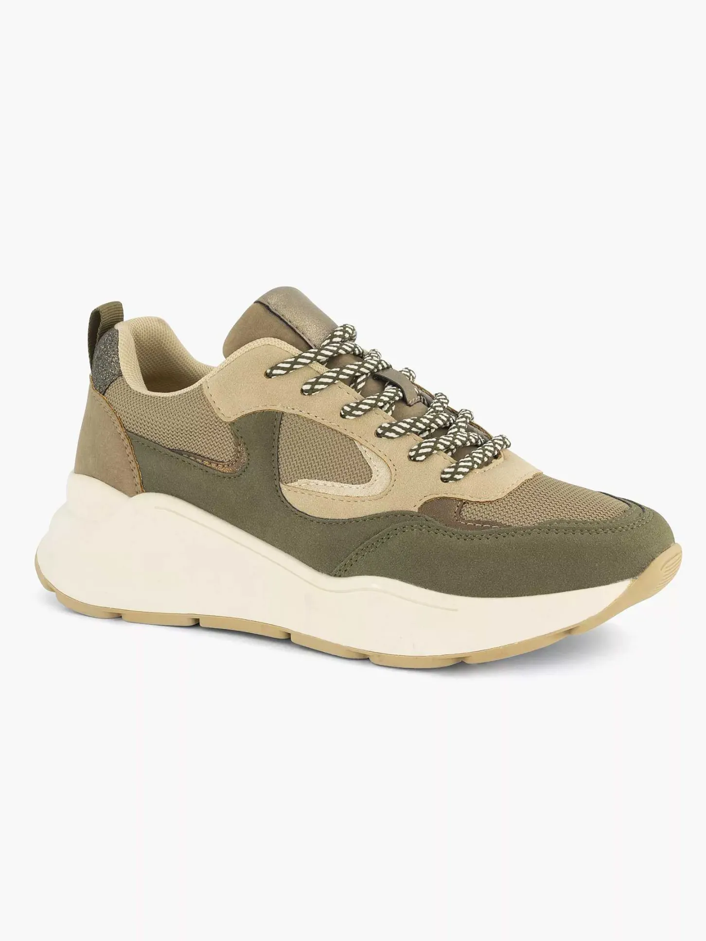 Outlet Groene Chunky Sneaker Dames Sneakers