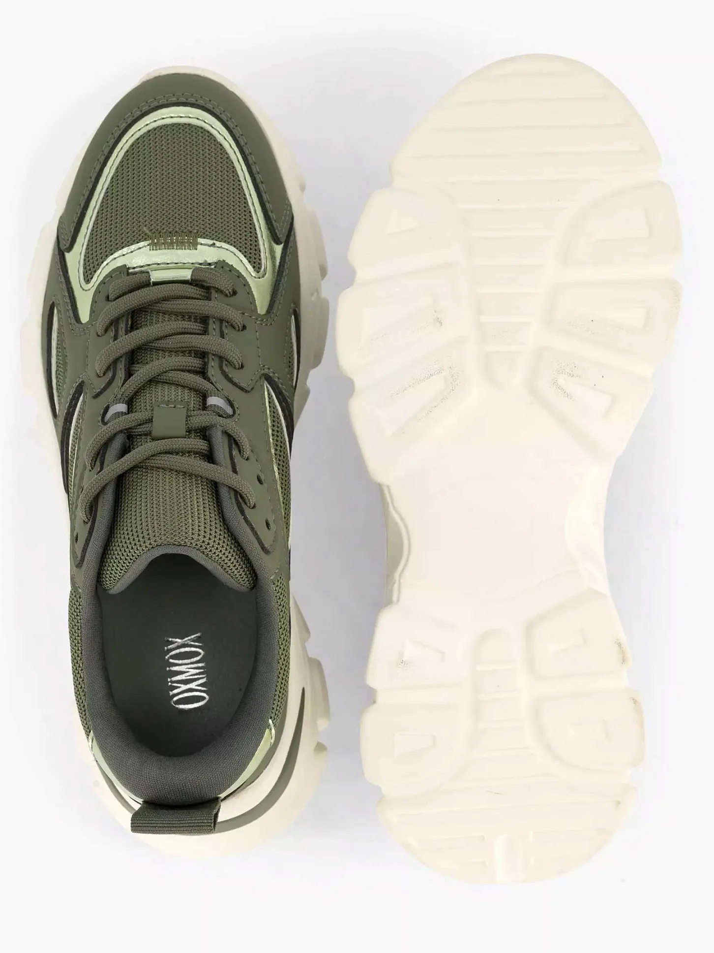 Clearance Groene Chunky Sneaker Dames Sneakers