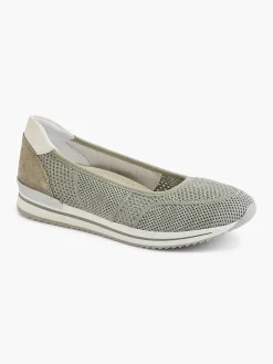 Outlet Groene Comfort Instapper Dames Comfort Schoenen