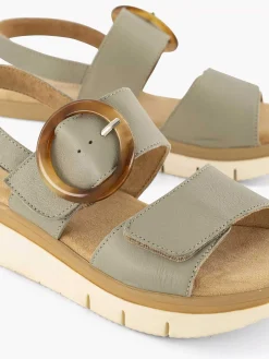 Sale Groene Comfort Sandaal Dames Comfort Schoenen