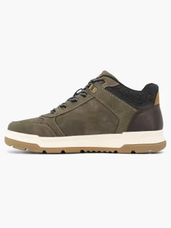 Outlet Groene Hoge Sneaker Heren Sneakers