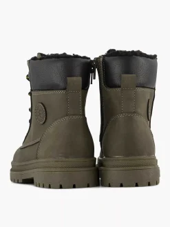 Discount Groene Hoge Veterboot Kinderen Jongensschoenen