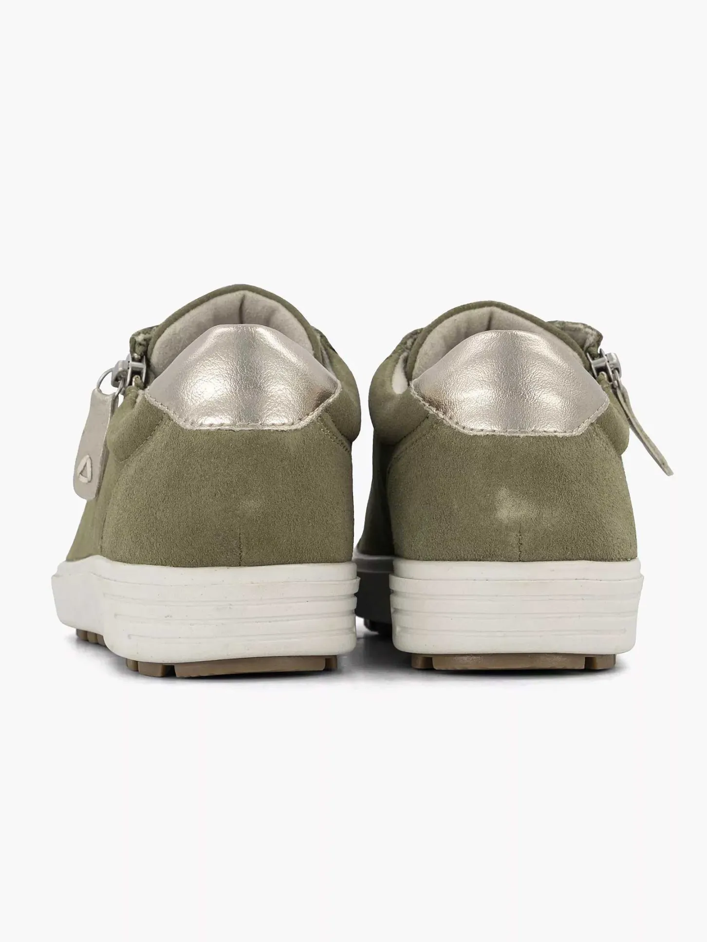 Groene Leren Comfort Sneaker Dames Comfort Schoenen