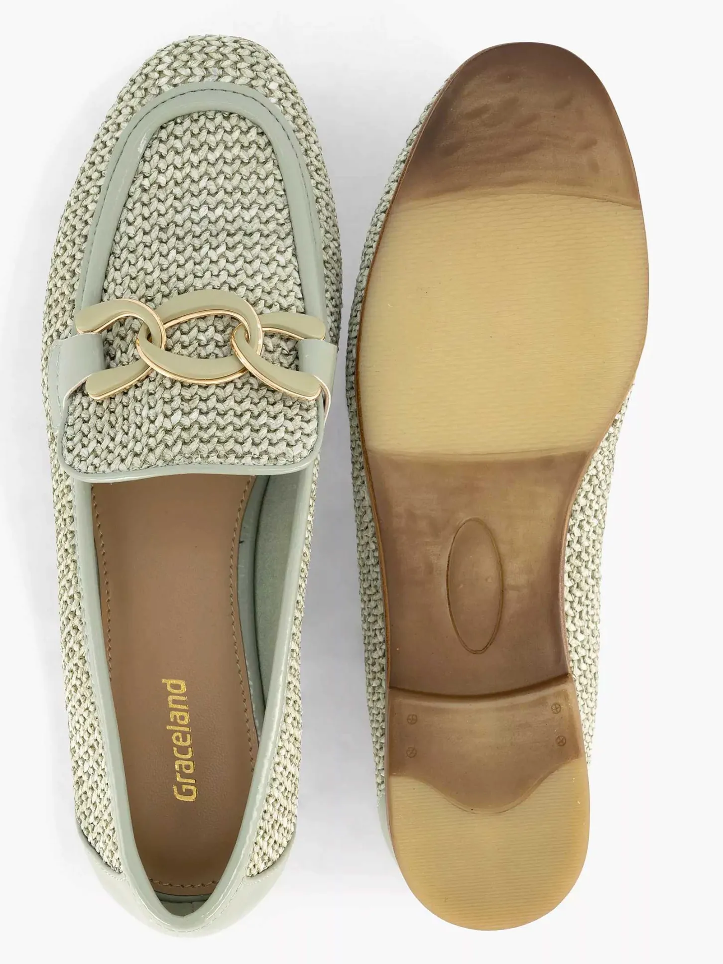 Sale Groene Loafer Dames Instappers