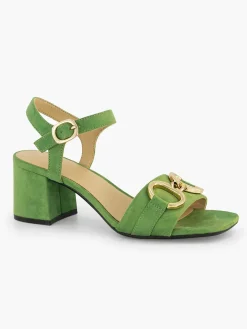 New Groene Sandalette Sierketting Dames Sandalen
